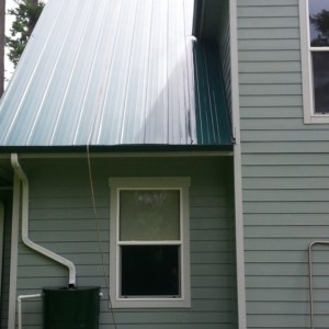 Steep Metal Roof Cleaning In Anacortes, WA